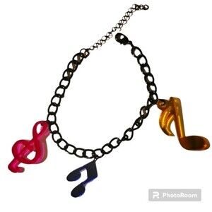 (Claire's) Music Note Charm Bracelet